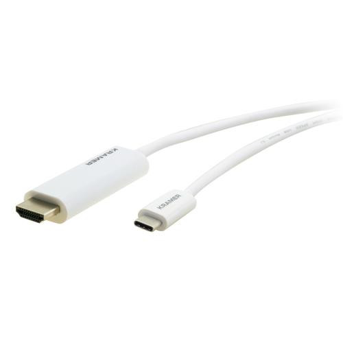 Kramer Electronics  câble vidéo et adaptateur 4,6 m HDMI Type A (Standard) Blanc - C-USBC/HM15