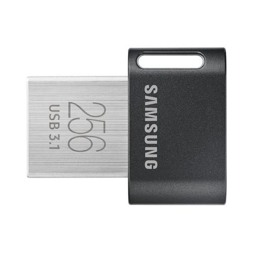Samsung FIT Plus lecteur USB flash 256 Go USB Type-A 3.2 Gen 1 (3.1 Gen 1) Noir, Acier inoxydable - MUF-256AB/AM