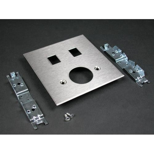 WIREMOLD  Plaque de commutation et obturateur Acier inoxydable - CS4046ARJ