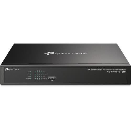TP-Link  Enregistreur vidéo sur réseau Noir - VIGI NVR1008H-8MP