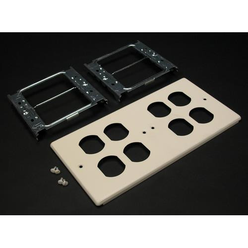 WIREMOLD  Plaque de commutation et obturateur Ivoire - CV4047-2BBFF