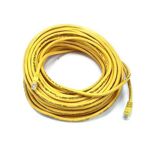 Monoprice Cat5e, UTP, 22.86 m câble de réseau Jaune 22,86 m U/UTP (UTP) - 5007