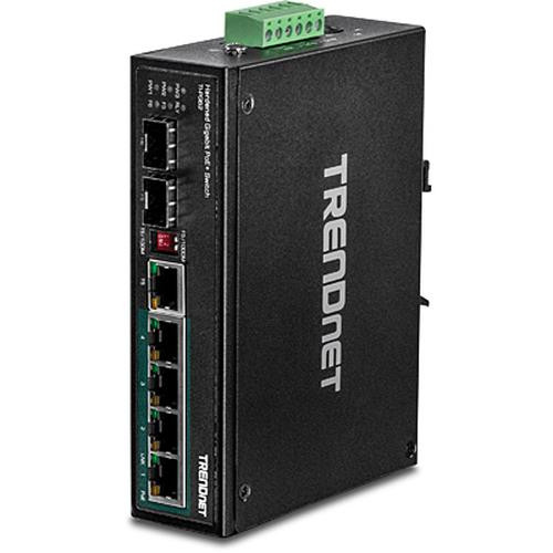 Trendnet  commutateur réseau Non-géré Gigabit Ethernet (10/100/1000) Connexion Ethernet, supportant l'alimentation via ce port (PoE) Noir - TI-PG62