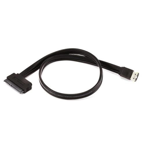 Monoprice  câble SATA 0,5 m eSATAp SATA 22-pin Noir - 8492