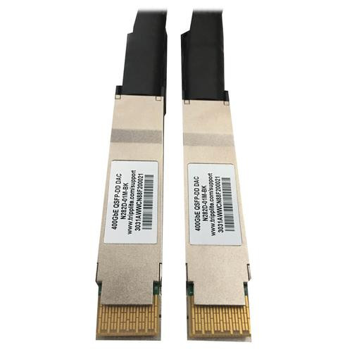 Tripp Lite  câble InfiniBand et à fibres optiques 1 m QSFP-DD Noir - N282D-01M-BK