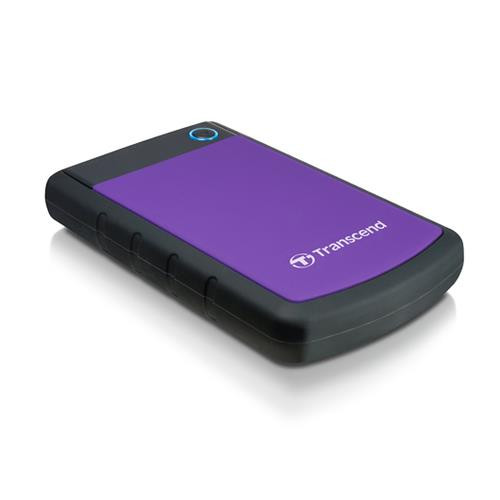 Transcend StoreJet 25H3P (USB 3.0), 2TB disque dur externe 2 To 5400 tr/min 2.5" Micro-USB B 3.2 Gen 1 (3.1 Gen 1) Noir, Violet - TS2TSJ25H3P