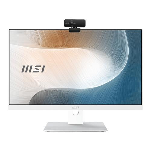 MSI  PC tout en un/station de travail Intel® Core™ i7 i7-1165G7 60,5 cm (23.8") 1920 x 1080 pixels PC All-in-One 16 Go DDR4-SDRAM 512 Go SSD Windows 10 Home Wi-Fi 6 (802.11ax) Blanc - MODERN AM241P 11M-240US