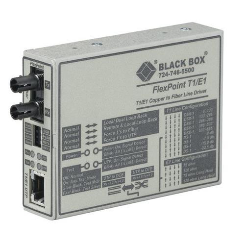 Black Box  convertisseur de support réseau 2048 Mbit/s Gris - MT660A-MM