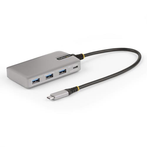 StarTech.com Hub USB-C à 4 Ports avec Sortie Vidéo USB-C DP Alt Mode 4K 60Hz - 3x USB-A, 1x USB Type-C, 100W Power Delivery Pass-Through, USB 3.2 10Gbps, Câble 30cm, Hub USB 3.0 Portable - HB31C3A1CDPPD3