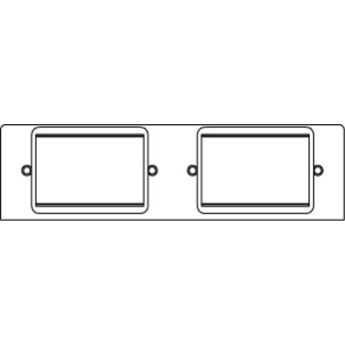 WIREMOLD  Plaque de commutation et obturateur - FPB-2RT