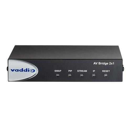 Vaddio  Passerelle de conférence audio AV 1920 x 1080 pixels Ethernet/LAN Noir - 999-8250-000
