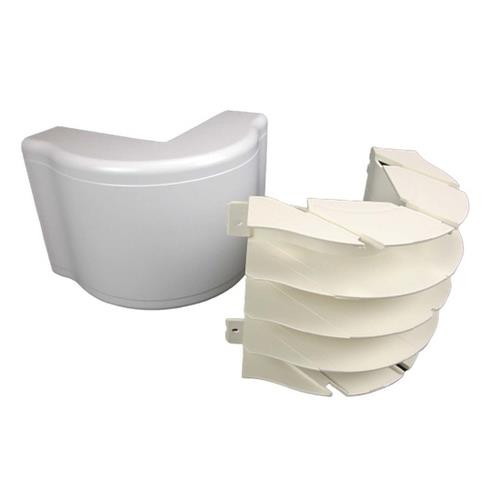 WIREMOLD  accessoire pour chemins de câbles Goulotte coudée vers l'extérieur - 5418FO-WH