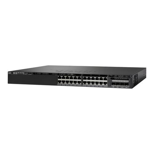 Cisco Catalyst  commutateur réseau Géré L3 Gigabit Ethernet (10/100/1000) Connexion Ethernet, supportant l'alimentation via ce port (PoE) 1U Noir - WS-C3650-24PS-S