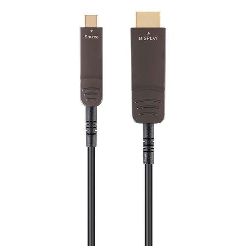 Monoprice  câble HDMI 15,2 m HDMI Type A (Standard) USB Type-C Marron - 38583