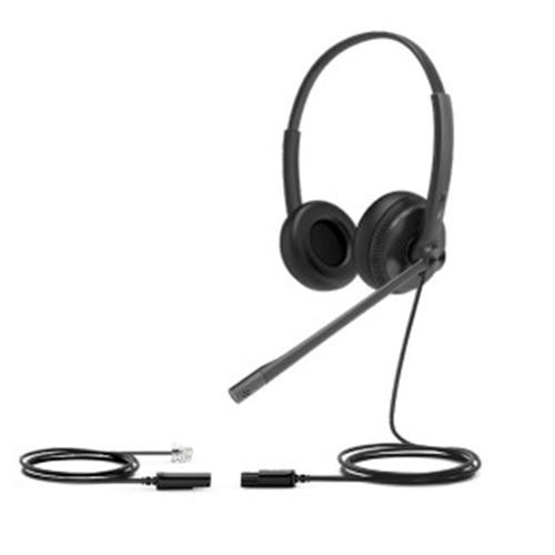Yealink YHS34 Lite Dual Casque Avec fil Arceau Bureau/Centre d'appels Noir - 1308029