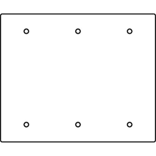 WIREMOLD  Plaque de commutation et obturateur - RFB119-3SB