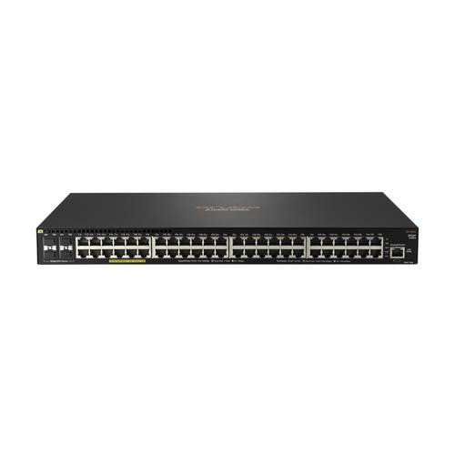 HPE Aruba Networking Aruba 2930F 48G PoE+ 4SFP+ 740W TAA Géré L3 Gigabit Ethernet (10/100/1000) Connexion Ethernet, supportant l'alimentation via ce port (PoE) 1U Noir - JL559A