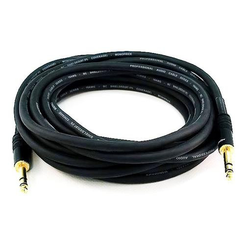 Monoprice  câble audio 7,62 m 6,35 mm TRS Noir - 4796