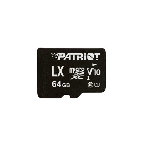 Patriot Memory  mémoire flash 64 Go MicroSDXC Classe 10 - PSF64GLX1MCX