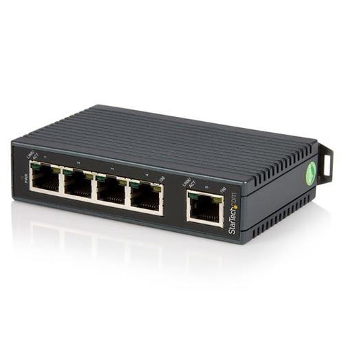 StarTech.com Switch Ethernet industriel non géré à 5 ports - Commutateur réseau 10/100 a montage sur rail DIN - IES5102
