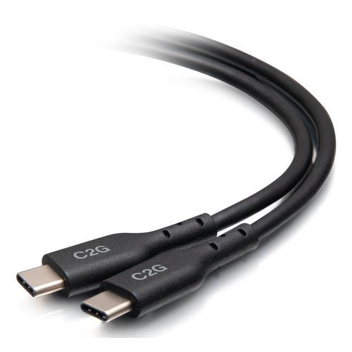 C2G Câble USB-C mâle vers USB-C mâle de 3,7 m (20V 5A) - USB 2.0 (480 Mbit/s) - 28880