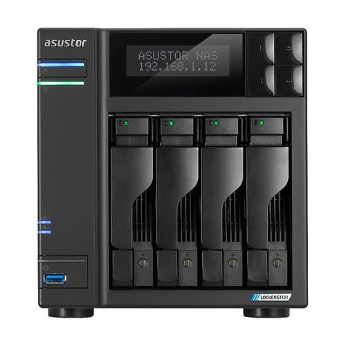 Asustor LOCKERSTOR 4 Gen2 () NAS Bureau Intel® Celeron® N N5105 4 Go DDR4 0 To ADM Noir - AS6704T