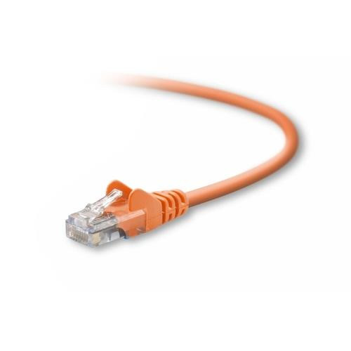 Belkin Cat5e, 5ft, 1 x RJ-45, 1 x RJ-45, Orange câble de réseau 1,5 m - A3L791-05-ORG-S