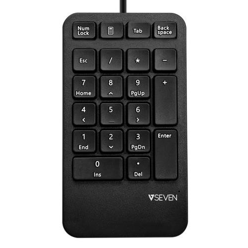 V7  clavier numérique Universel USB Noir - KP400-1N V7  clavier numérique Universel USB Noir - KP400-1N