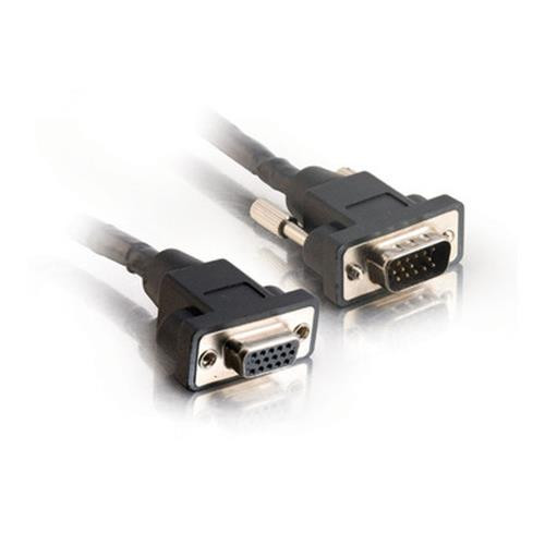 C2G 6in Panel Mount HD15 M/F SXGA Monitor Extension Cable câble VGA 0,15 m VGA (D-Sub) Noir - 52092
