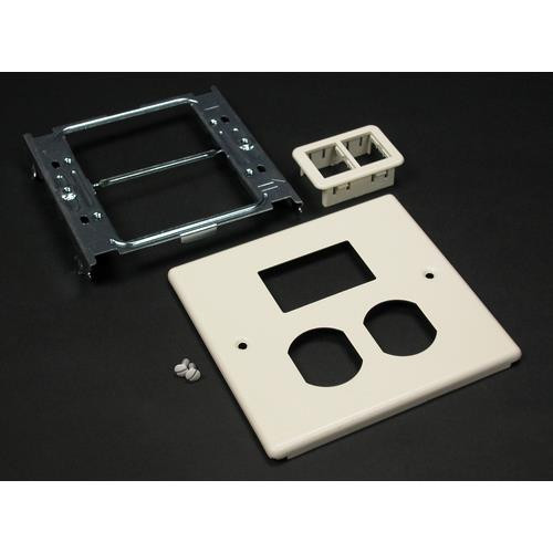 WIREMOLD  Plaque de commutation et obturateur Ivoire - CV4047BT