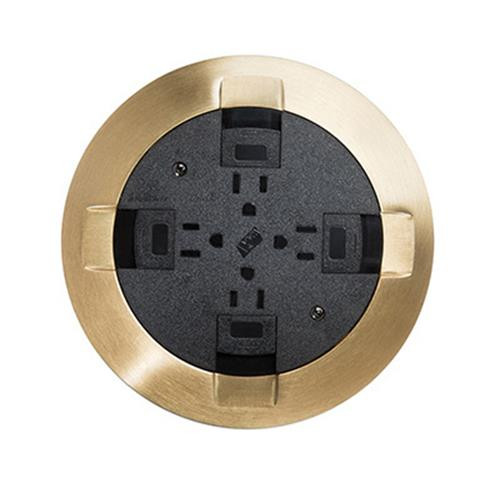 WIREMOLD  Plaque de commutation et obturateur Noir, Laiton - PSRC9AMDTCAL