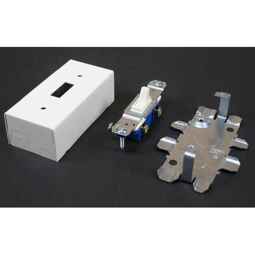 WIREMOLD  Plaque de commutation et obturateur Acier inoxydable, Blanc - VC57240