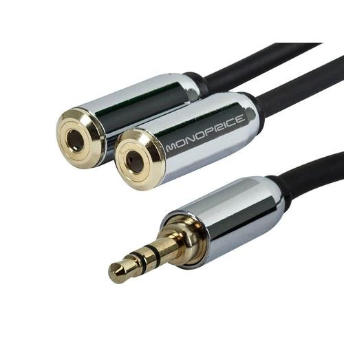 Monoprice  câble audio 0,152 m 3,5mm 2 x 3.5mm Noir - 10145