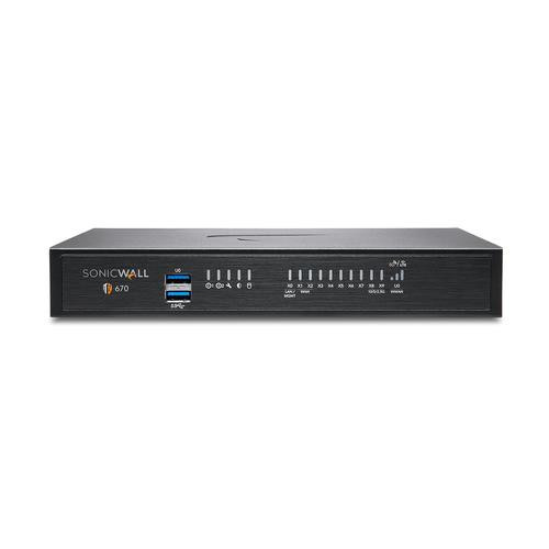 SonicWall TZ670 pare-feux (matériel) Bureau 5 Gbit/s - 02-SSC-5641