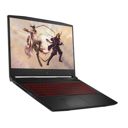 MSI Gaming Katana GF66 11UC-084CA Intel® Core™ i5 i5-11400H Ordinateur portable 39,6 cm (15.6") Full HD 8 Go DDR4-SDRAM 512 Go SSD NVIDIA GeForce RTX 3050 Wi-Fi 6 (802.11ax) Windows 10 Home Noir - KATANA GF66 11UC-084CA