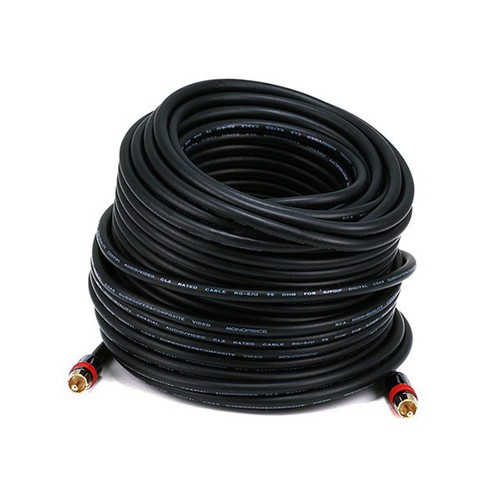 Monoprice  câble coaxial 30,48 m RCA Noir - 5872