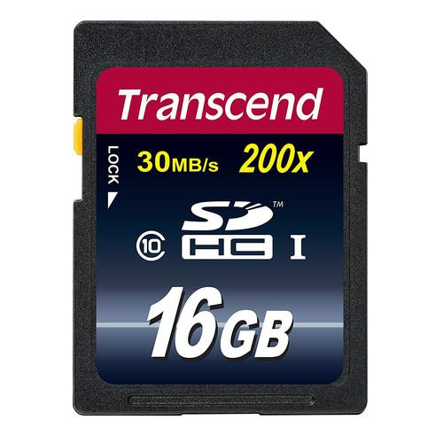 Transcend  mémoire flash 16 Go SDHC NAND Classe 10 - TS16GSDHC10