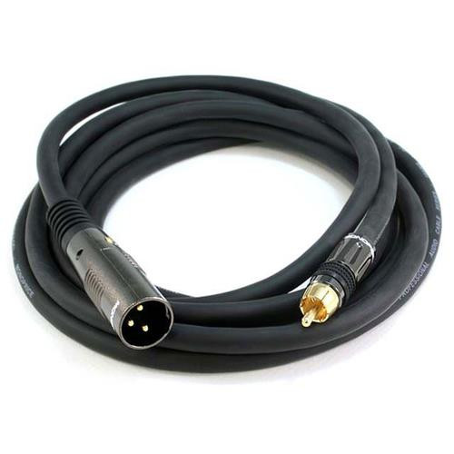 Monoprice XLR/RCA, 3.048 m câble audio 3,048 m XLR (3-pin) Noir - 4778
