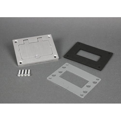 WIREMOLD  Plaque de commutation et obturateur Aluminium - 828GFITCAL