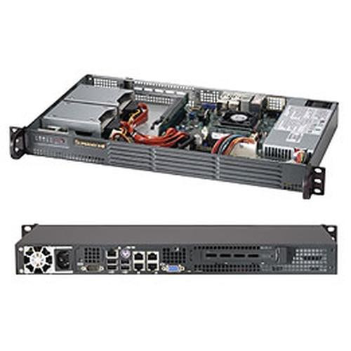 Supermicro Superserver 5017P-TLN4F Intel® QM77 Express Rack (1 U) Noir - SYS-5017P-TLN4F