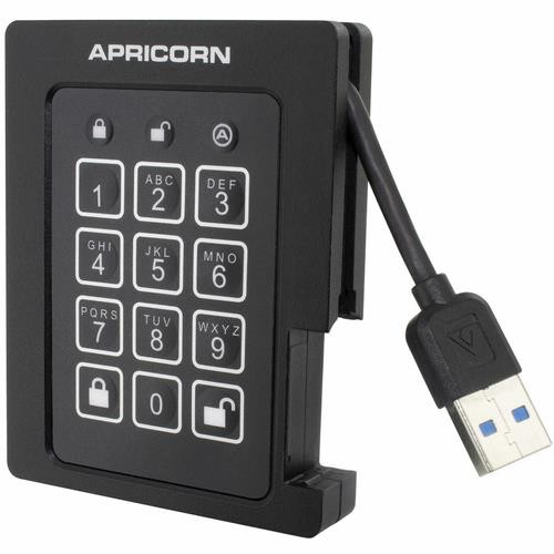 Apricorn Aegis Padlock 4 To USB Type-A 3.2 Gen 1 (3.1 Gen 1) Noir - ASSD-3PL256-4TBF