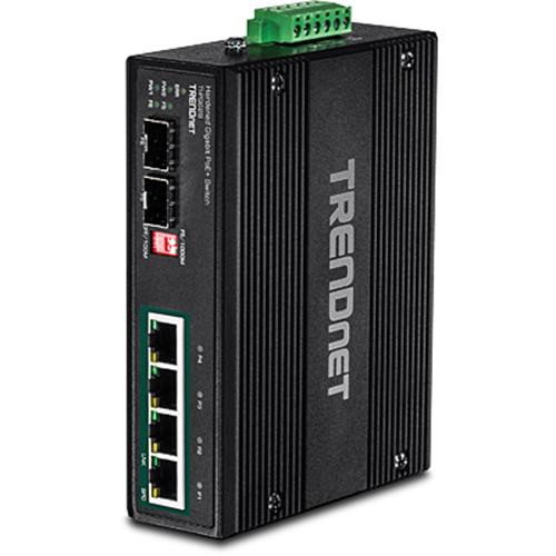 Trendnet  commutateur réseau Non-géré L2 Gigabit Ethernet (10/100/1000) Connexion Ethernet, supportant l'alimentation via ce port (PoE) Noir - TI-PG62B
