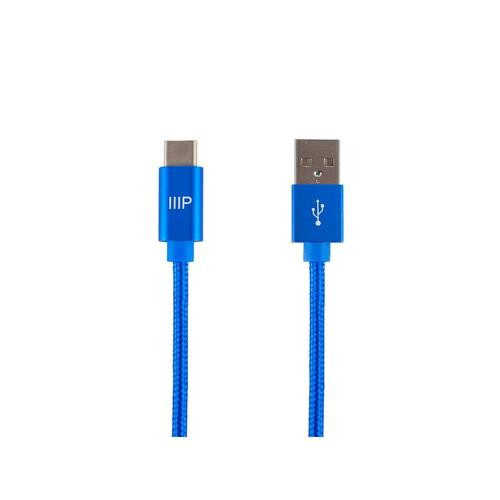 Monoprice  câble USB USB 2.0 1,8 m USB A USB C Bleu - 38913