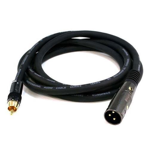 Monoprice  câble audio 1,8 m RCA XLR Noir - 4777