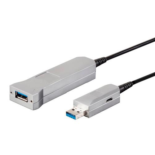 Monoprice  câble USB USB 3.2 Gen 1 (3.1 Gen 1) 10 m USB A Noir, Gris - 16377