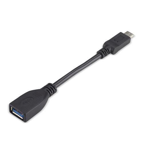 Acer  câble USB USB 3.2 Gen 1 (3.1 Gen 1) USB C USB A Noir - NP.CAB1A.013