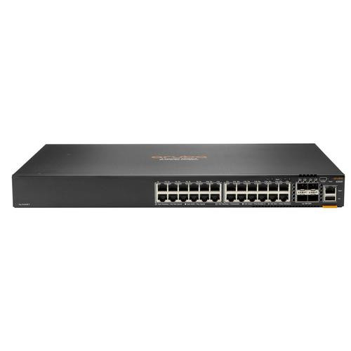 HPE Aruba Networking CX 6200F 24G Class-4 PoE 4SFP+ 370W Géré L3 Gigabit Ethernet (10/100/1000) Connexion Ethernet, supportant l'alimentation via ce port (PoE) 1U - JL725B#ABA