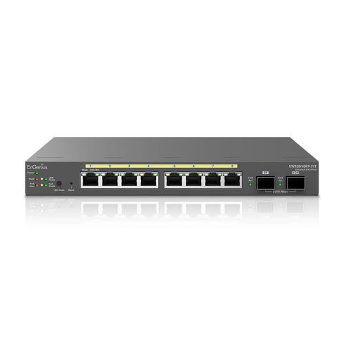 EnGenius  commutateur réseau Géré L2/L3 Gigabit Ethernet (10/100/1000) Connexion Ethernet, supportant l'alimentation via ce port (PoE) Gris - EWS2910FP-FIT
