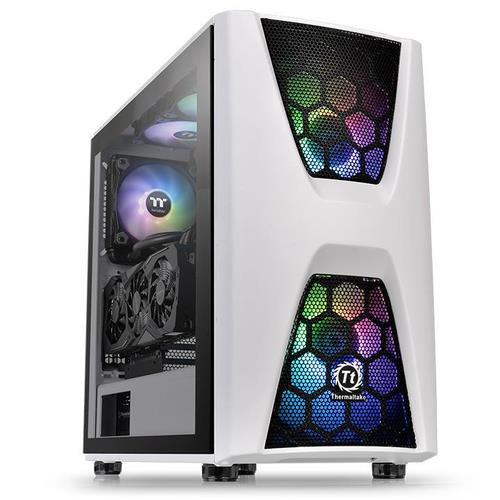 Thermaltake Commander C34 TG Snow ARGB Edition Midi Tower Noir, Blanc - CA-1N5-00M6WN-00