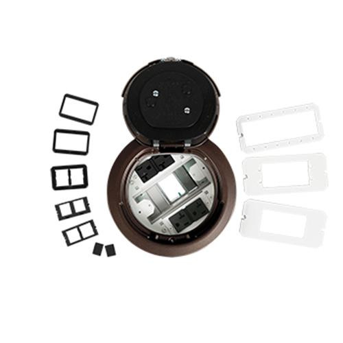 WIREMOLD  boitier de prise de courant Bronze - 6ATC2PBZ